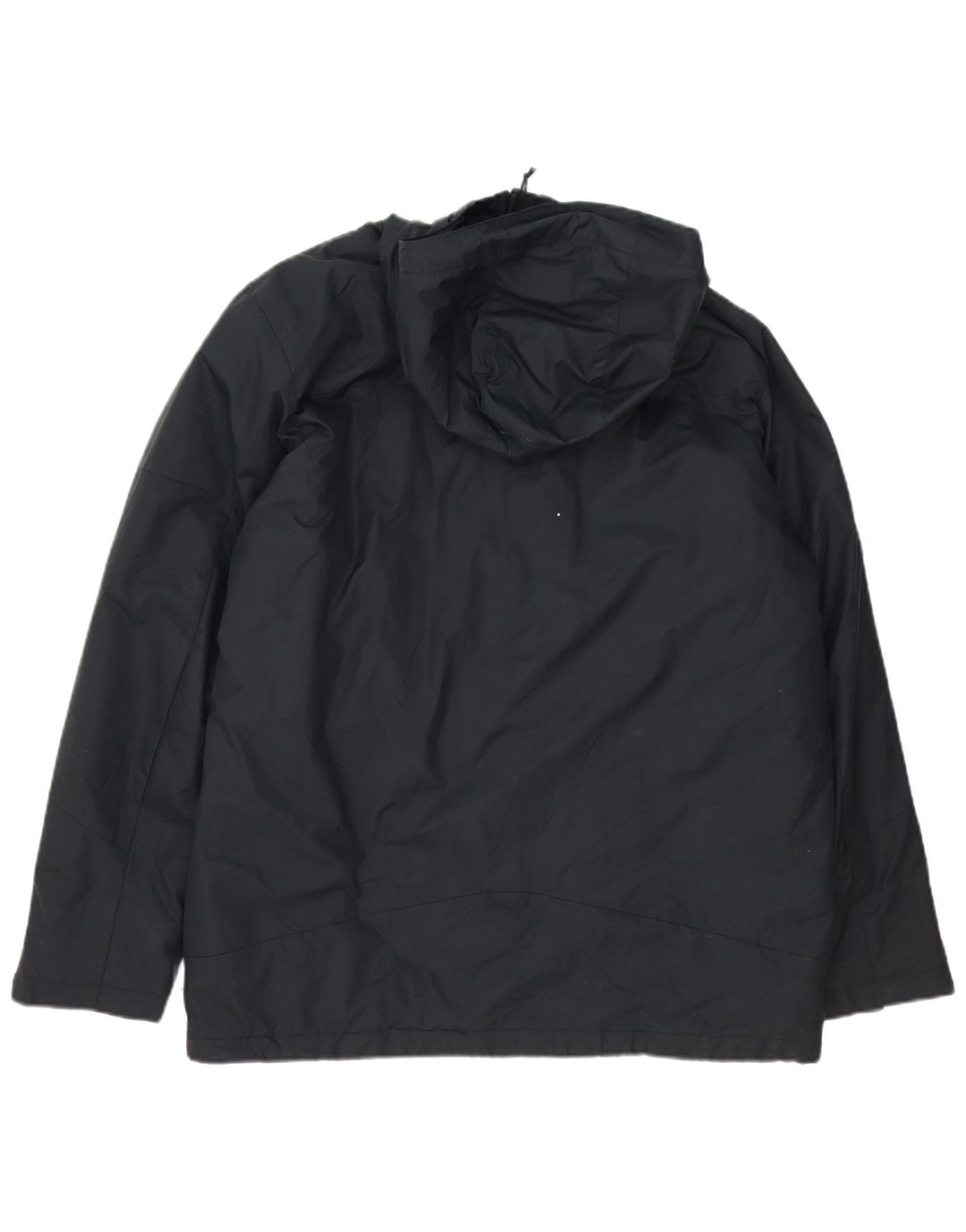 Columbia Herre Hooded Windbreaker Jacket UK 40 Large Black Nylon