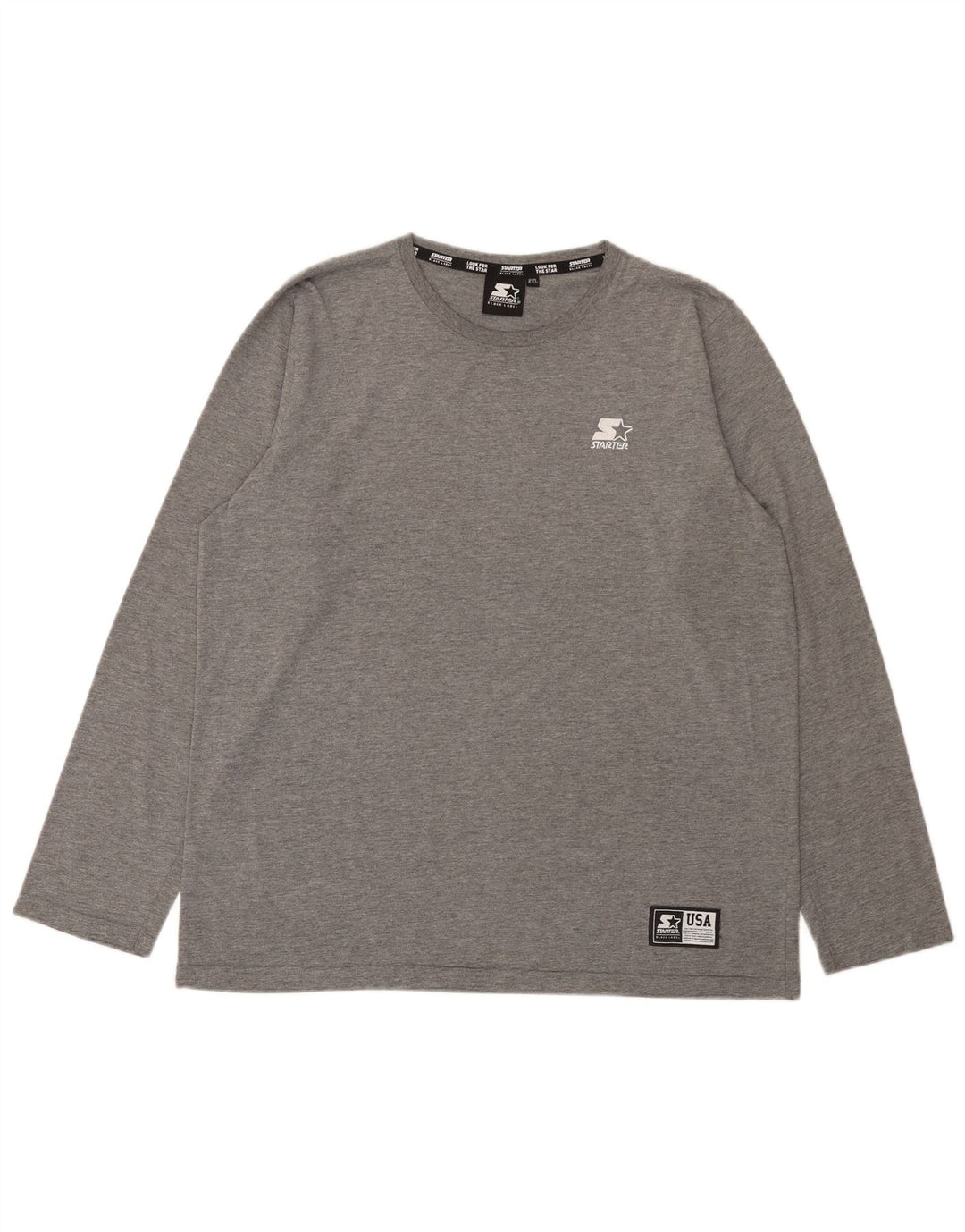 Starter Dame Langærmet T-Shirt Top UK 21 2XL Grå