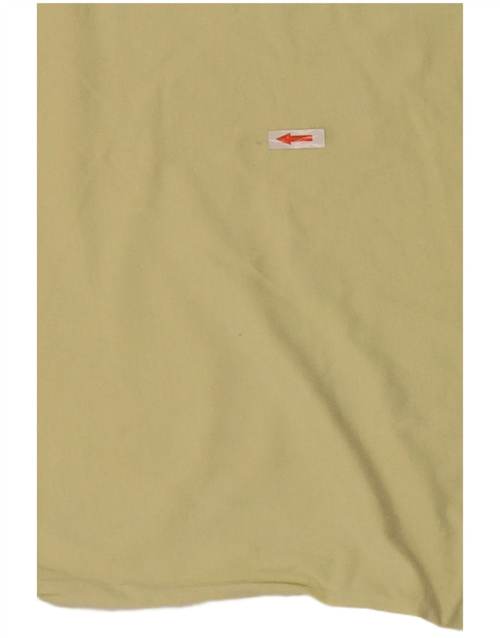 Ellesse Herre Polo Shirt Stor Gul Colourblock Bomuld