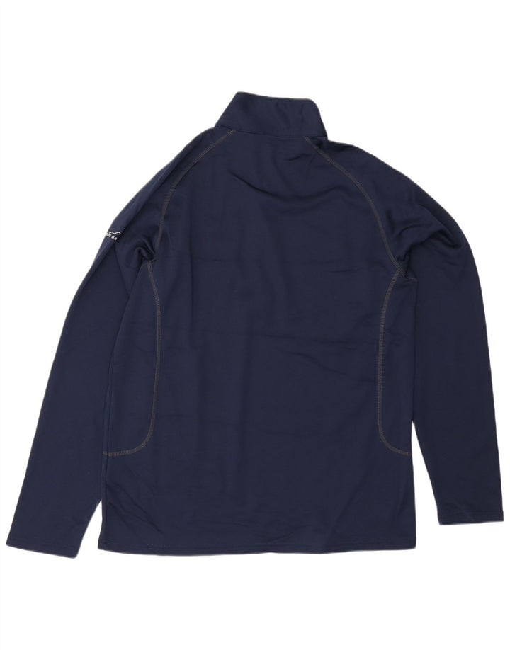 EDDIE BAUER Sweatshirt med lynlås til mænd, stor marineblå polyester