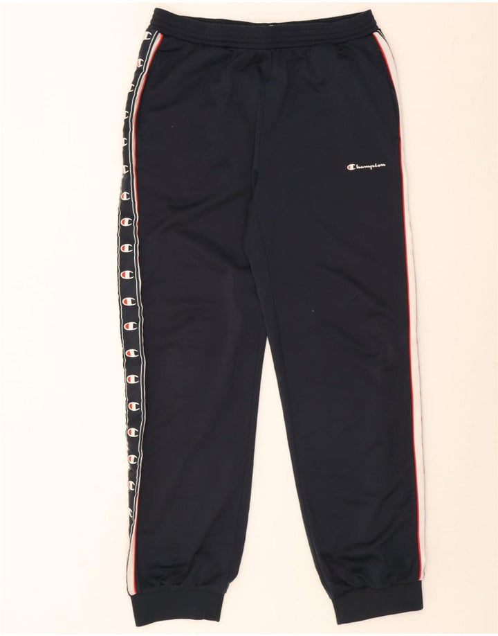 Champion Herre grafisk træningsdragt Bukser Joggers Medium Navy Blue Polyester