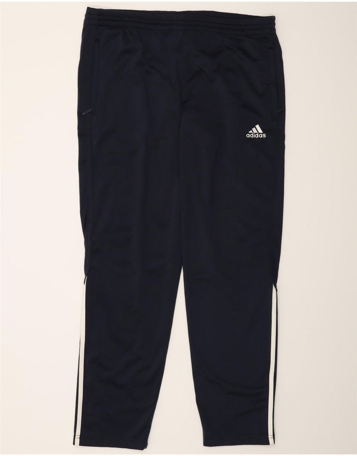 Adidas Træningsdragtsbukser til mænd UK 40/42 Medium Navy Blue Polyester