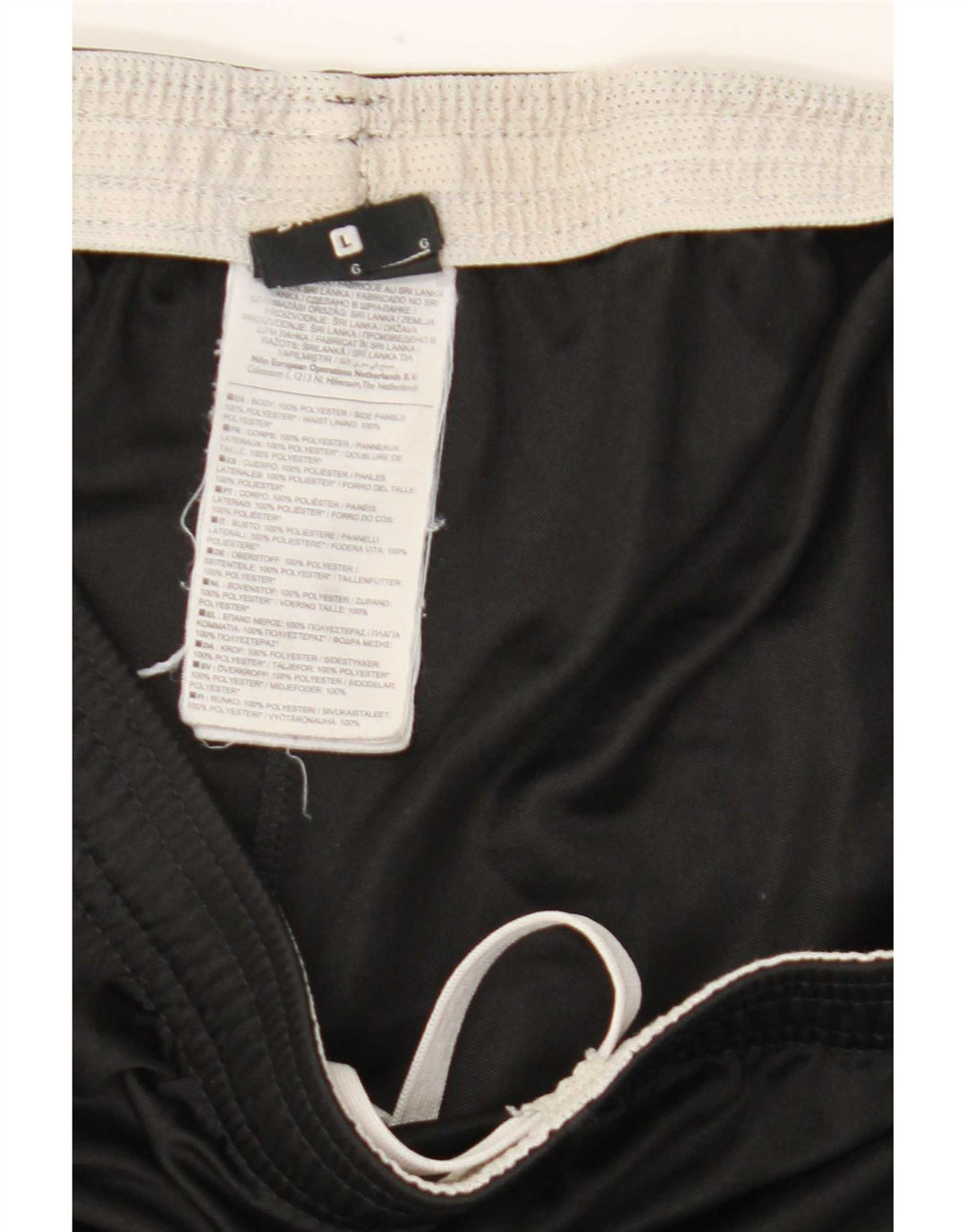 Nike Herre Dri Fit sportsshorts, store sorte polyester