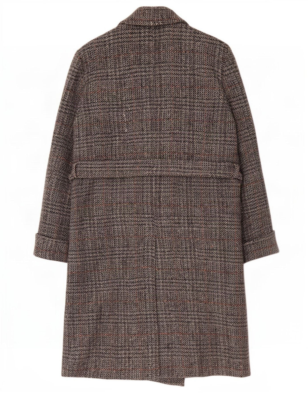 Lebole Dame Loose Fit Dobbeltradet Frakke IT 44 Medium Grey Houndstooth