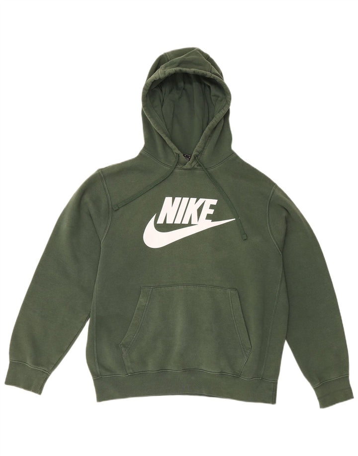 Nike grafisk hættetrøje til mænd mellemgrøn bomuld