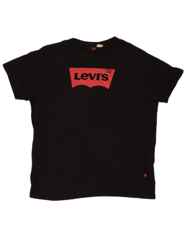 Levi's Herre grafisk T-shirt top XL sort bomuld