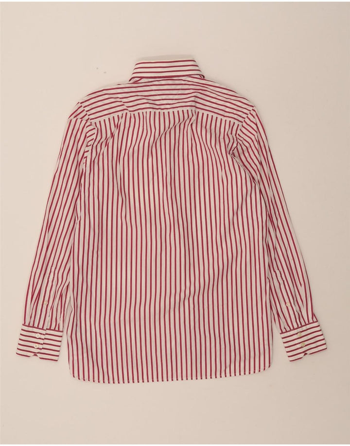 TOMMY HILFIGER Mens Shirt Small Red Pinstripe Cotton Vintage Tommy Hilfiger and Second-Hand Tommy Hilfiger from Messina Hembry 