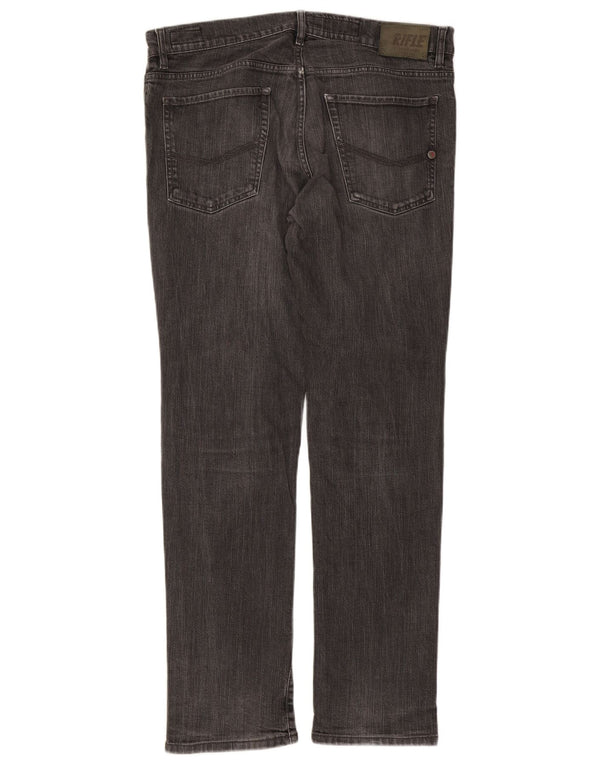Rifle Herre Slim Jeans IT 52 XL W38 L33 Grå Bomuld