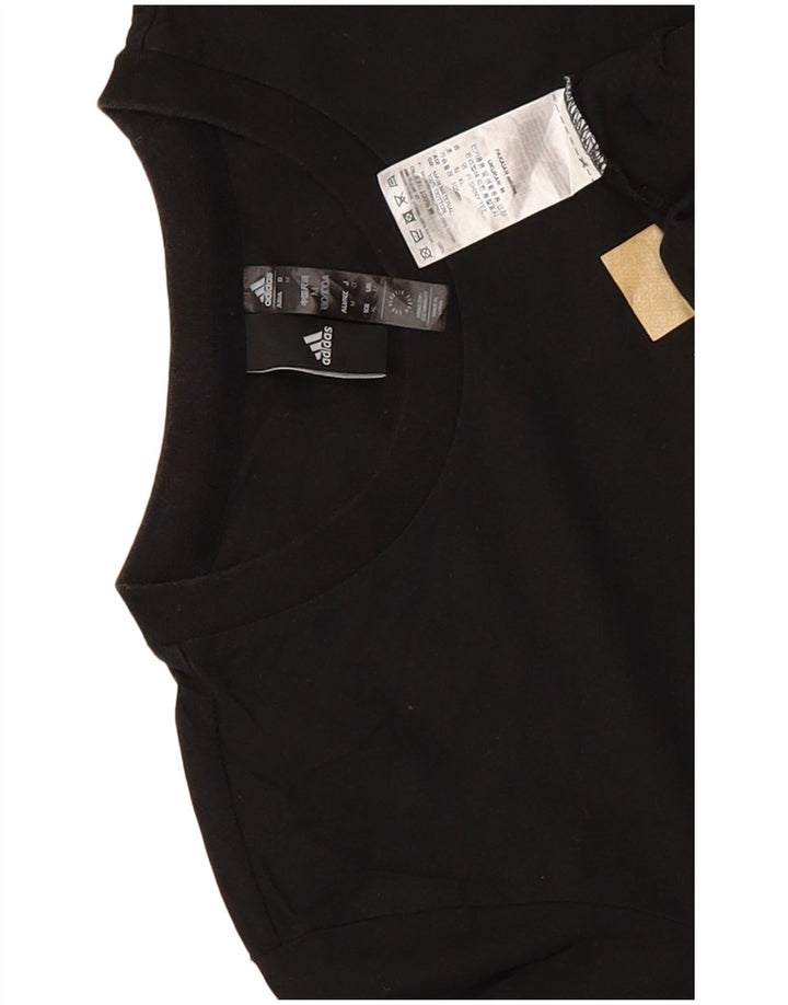 Adidas Herre grafisk T-shirt Top Medium Sort Bomuld