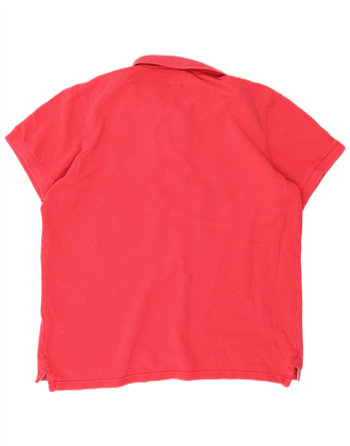 Superdry herre poloshirt XL rød bomuld