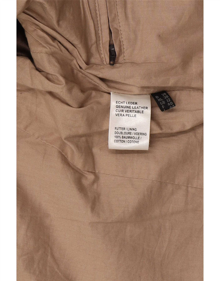 David Moore Læderjakke til kvinder UK 12 Medium Brun
