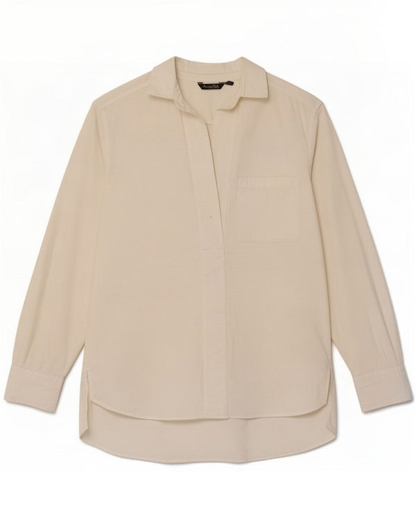 Massimo Dutti Dame Pullover Shirt EU 38 Small White