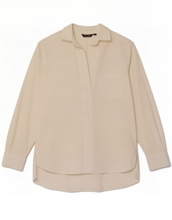 Massimo Dutti Dame Pullover Shirt EU 38 Small White