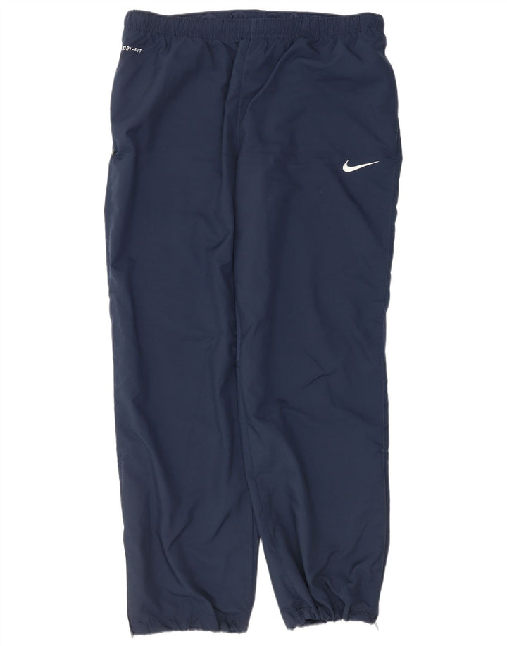 Nike herre Dri Fit træningsdragt bukser XL marineblå polyester