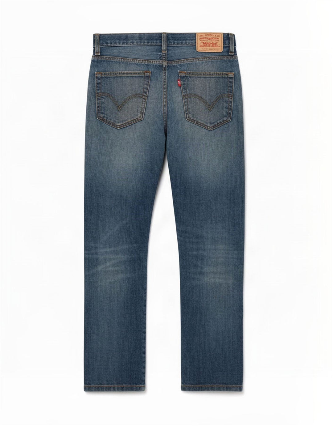 Levi's Herre 752 Straight Jeans W32 L32 Blå