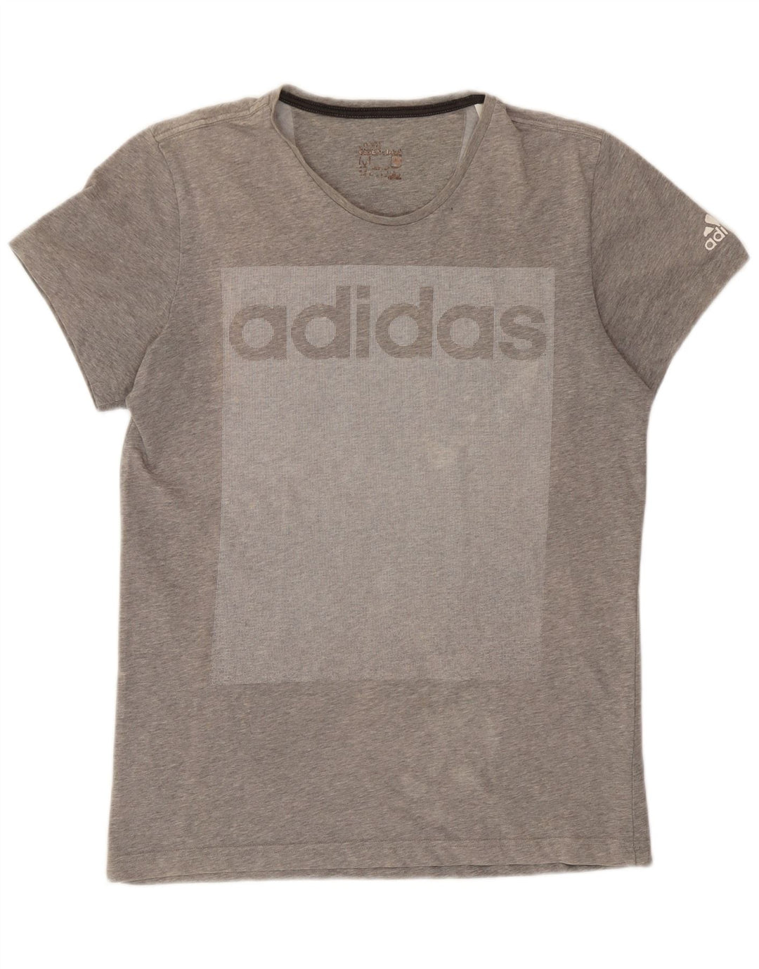 Adidas Grafisk T-shirt top mellem grå farveblok til mænd