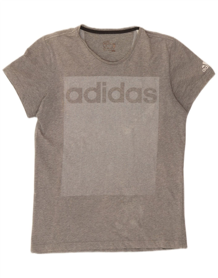 Adidas Grafisk T-shirt top mellem grå farveblok til mænd