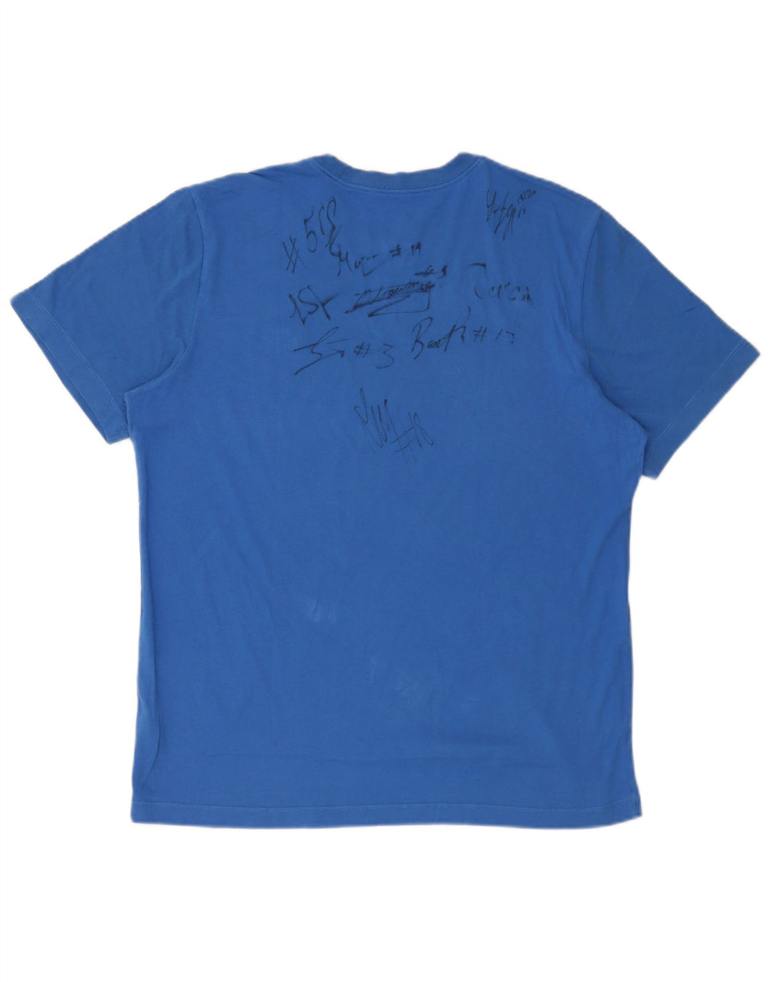 Nike T-shirt top til mænd, stor blå bomuld