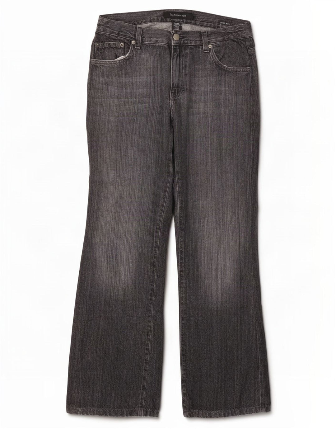 Calvin Klein Dame Jeans med lav talje Bootcut W30 L30 Grå Bomuld