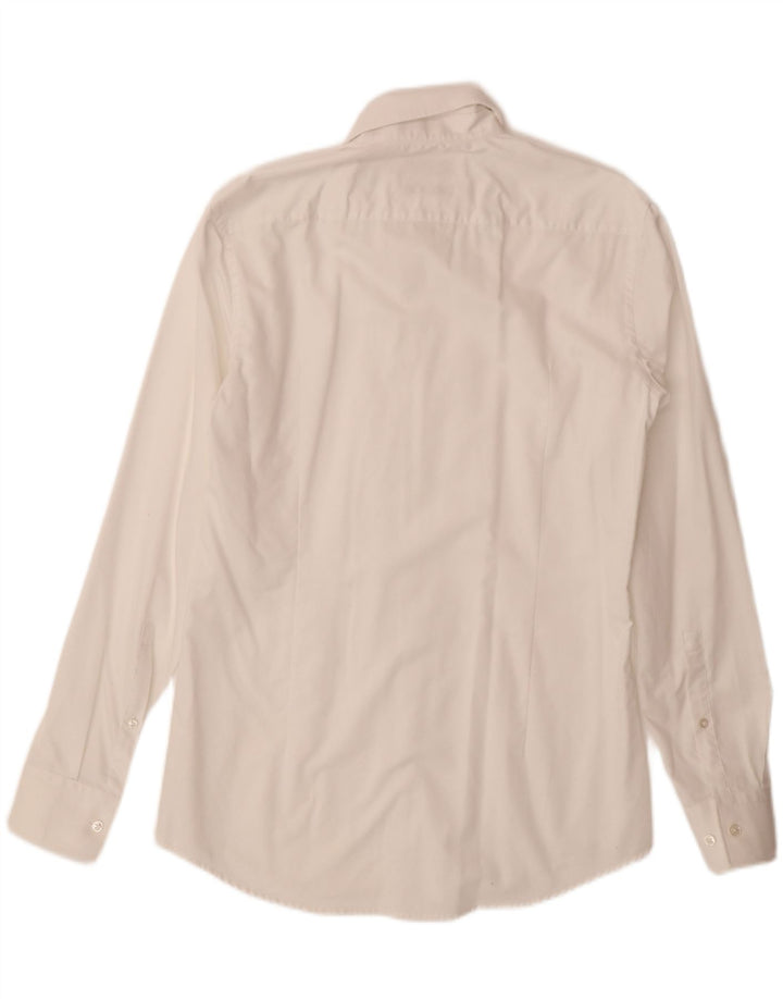 HUGO BOSS Herre Slim Fit Skjorte Str. 38 15 Medium White