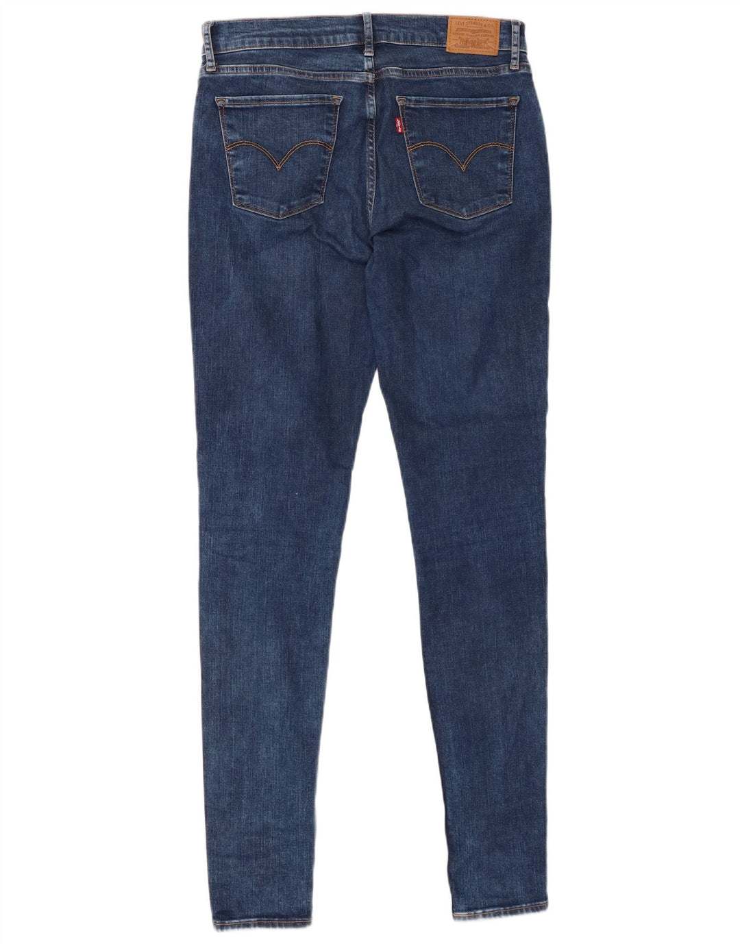 LEVI'S Dame 710 Super Skinny Jeans W30 L30 Blå Bomuld