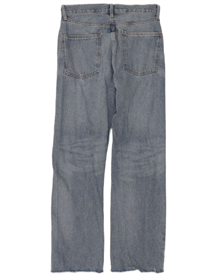 ZARA Straight Jeans til kvinder EU 34 2XS W24 L29 Blå Bomuld