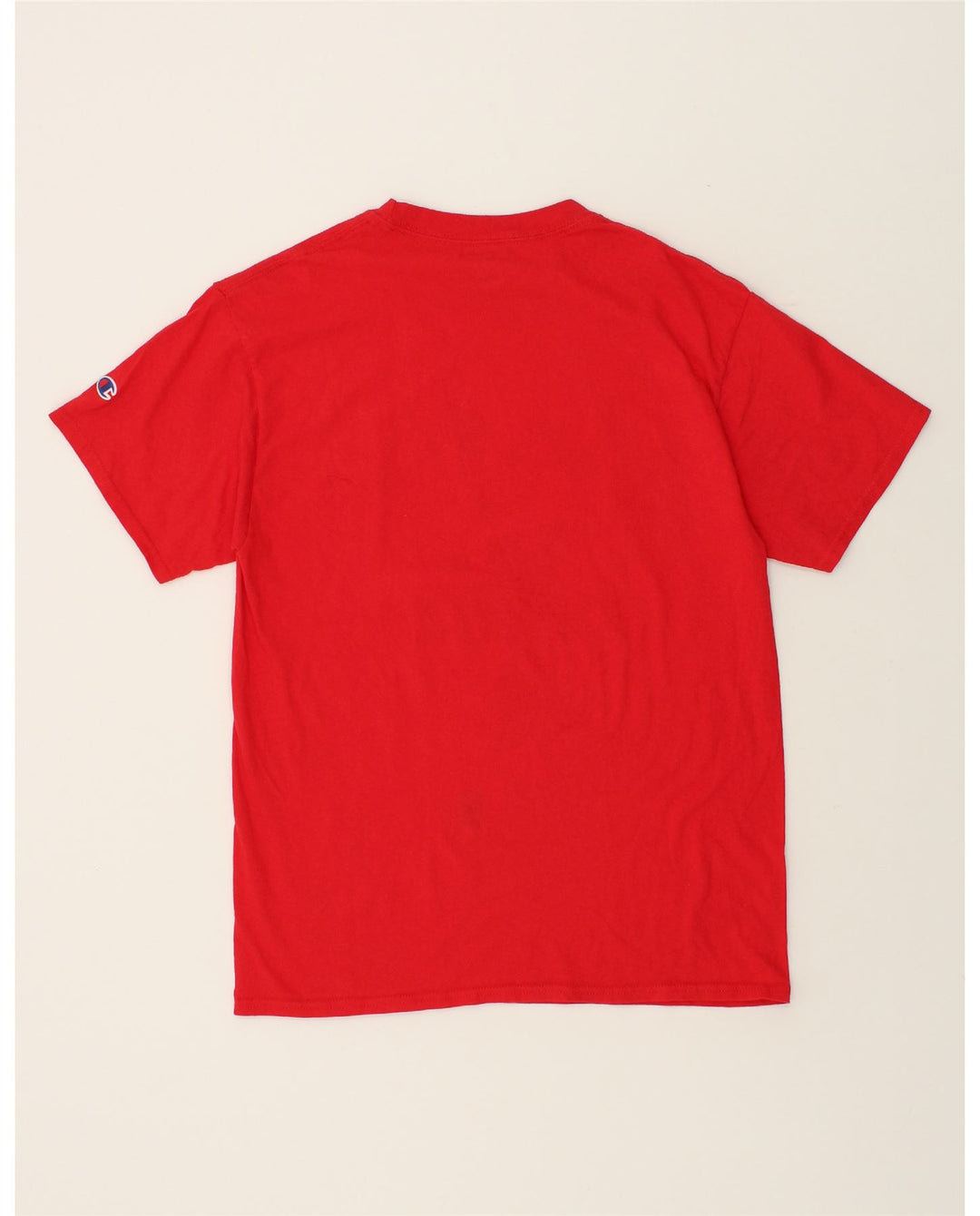 CHAMPION Mens Graphic T-Shirt Top Medium Red Cotton Vintage Champion and Second-Hand Champion from Messina Hembry 