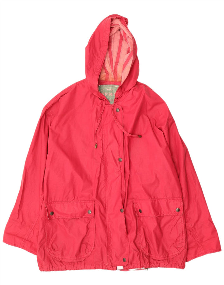 NY PENNY Dame Oversized Hooded Windbreaker Jacket UK 16 Large Red