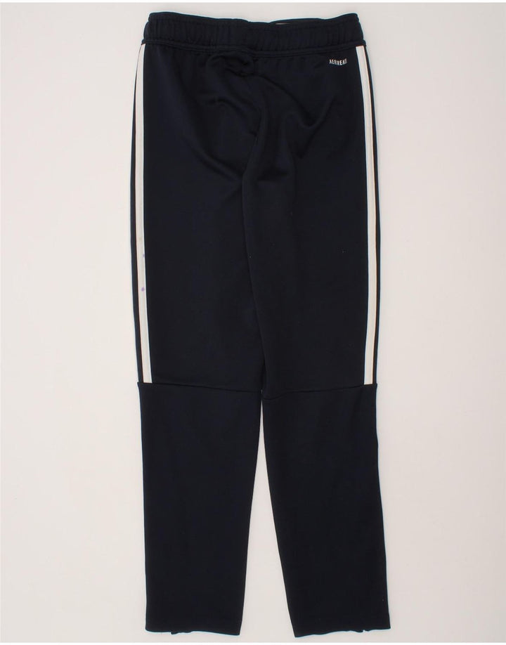 ADIDAS Boys Aeroready Tracksuit Trousers 9-10 Years  Navy Blue Polyester Vintage Adidas and Second-Hand Adidas from Messina Hembry 
