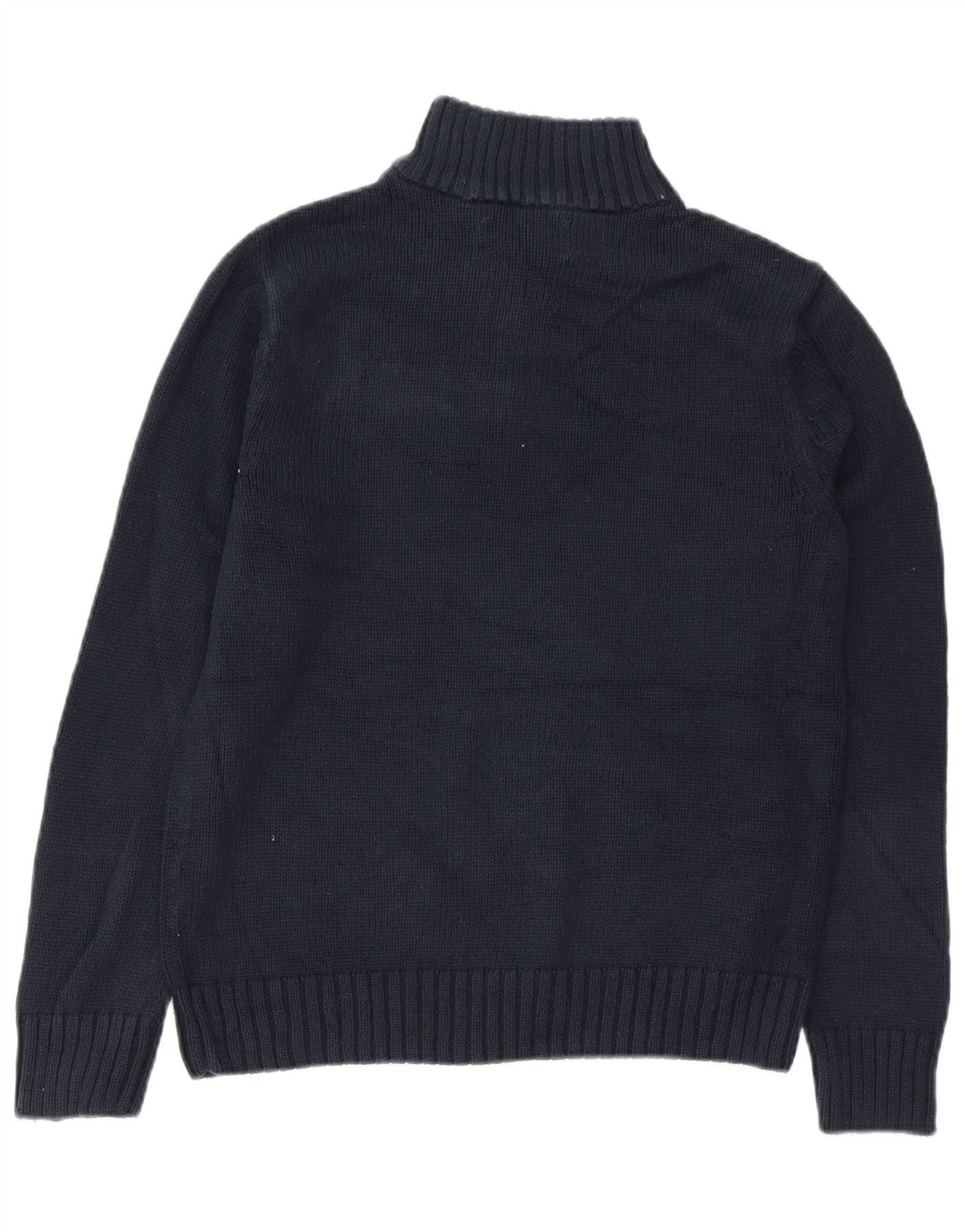 CHAPS Herre Zip Neck Sweater Small Navy Blue Bomuld