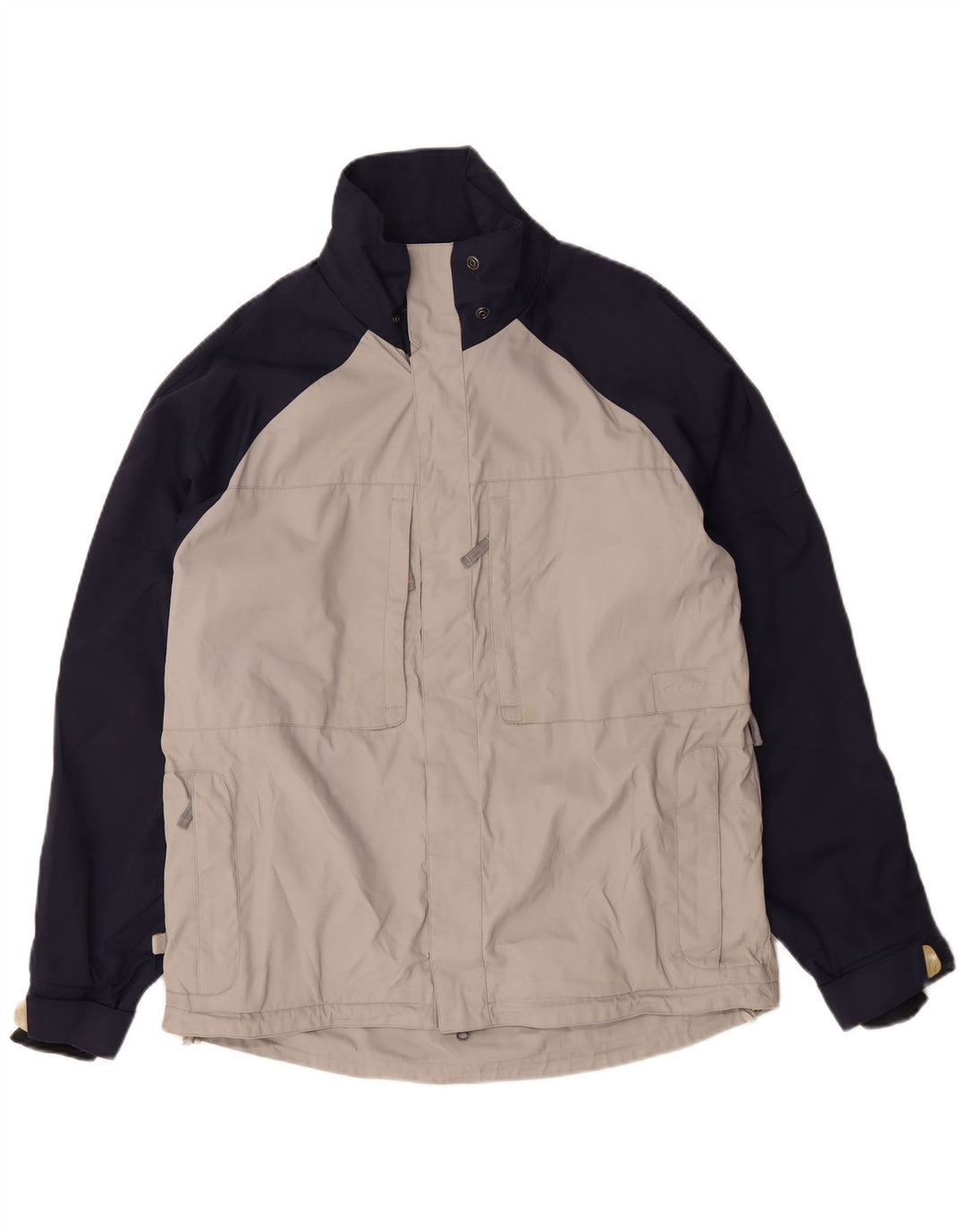 O'Neill Regnjakke til mænd UK 40 Large Blue Colourblock Polyester