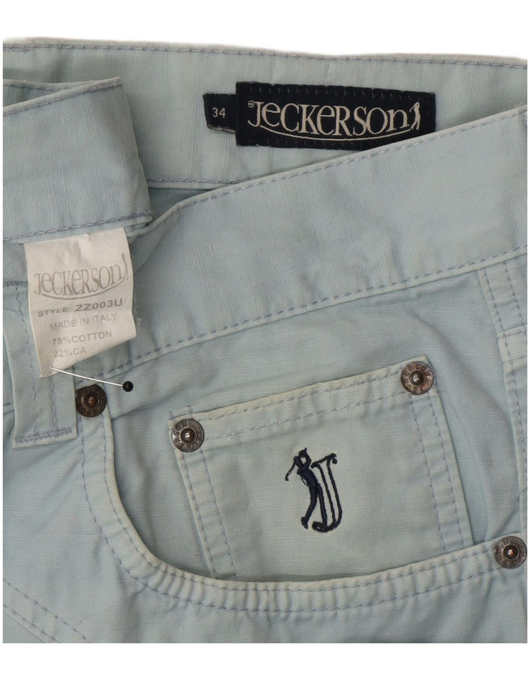 Jeckerson lige jeans til kvinder W34 L34 blå bomuld