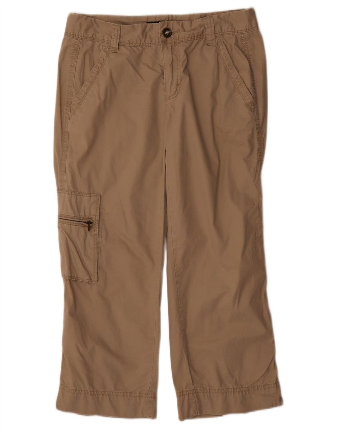 CALVIN KLEIN lige cropped bukser til kvinder US 6 Medium W30 L23 Beige