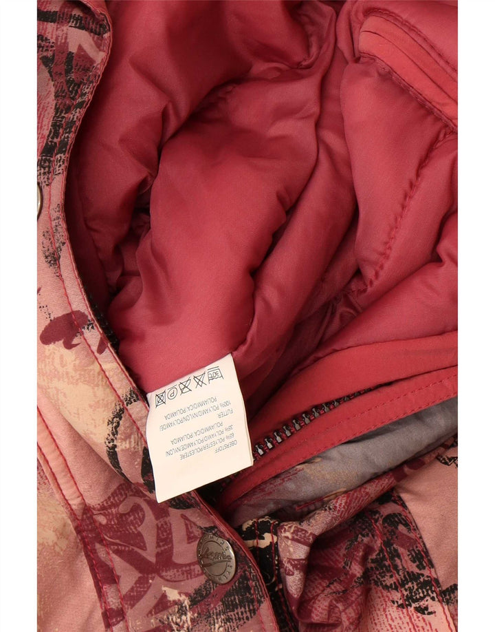 Killtec Dame Grafisk Hooded Ski Jumpsuit UK 12 Medium Pink Floral