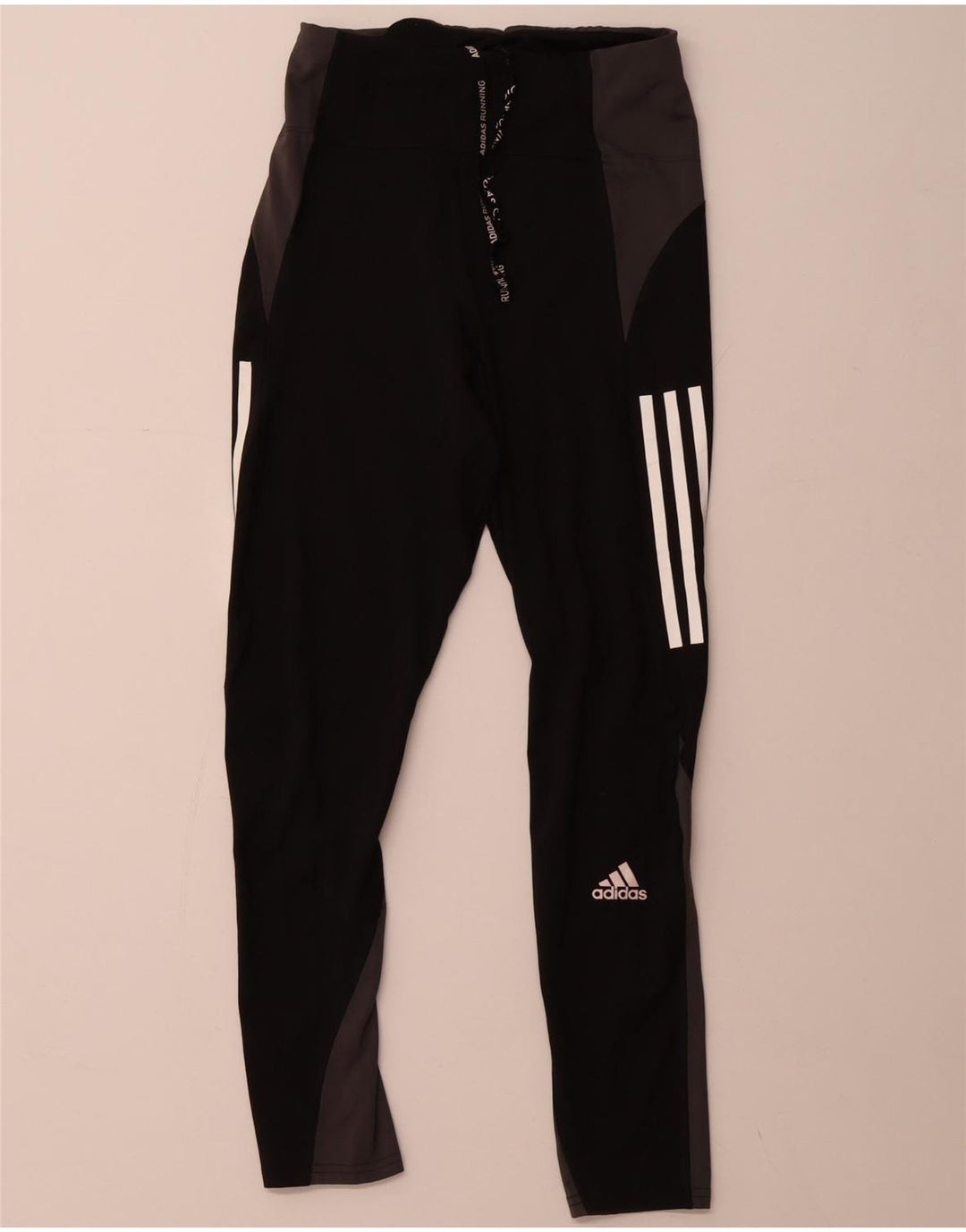 ADIDAS Aeroready Leggings til kvinder UK 8/10 Small Black Colourblock