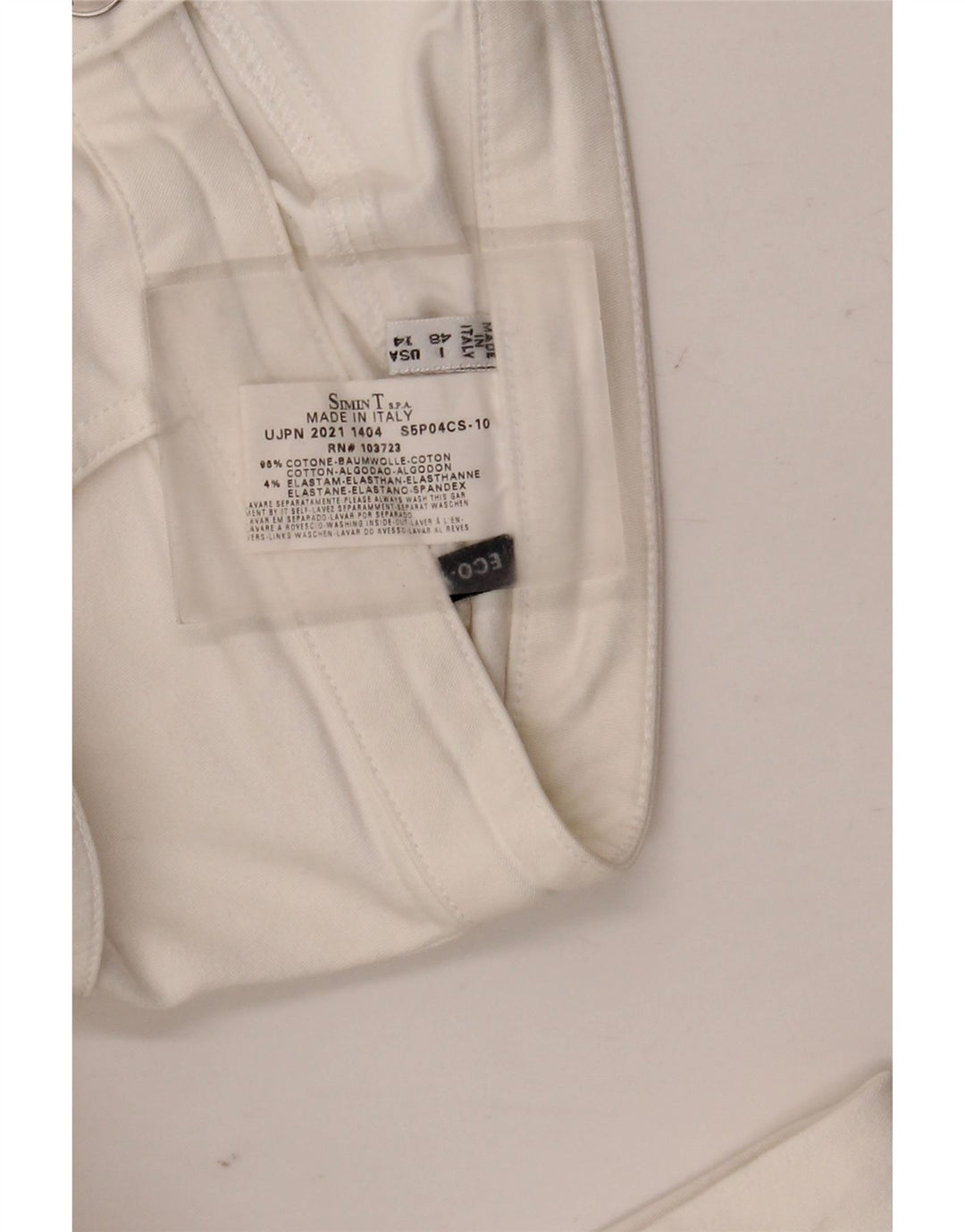 Armani Jeans Dame Bootcut Jeans IT 48 XL W32 L32 Hvid Bomuld