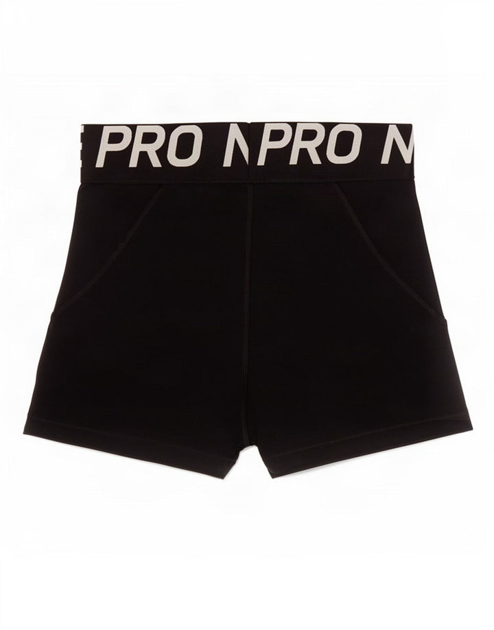 Nike Graphic Sports Shorts til kvinder UK 8 Small Black Polyester