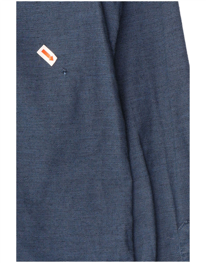 Hollister Herre Slim Fit skjorte Medium marineblå bomuld