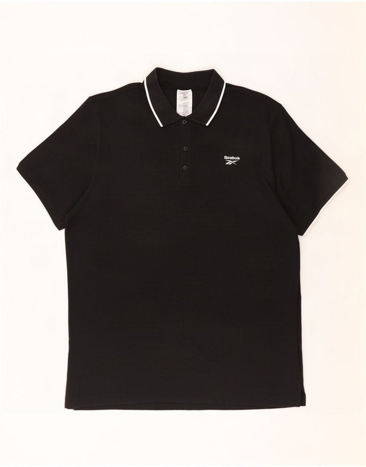 Reebok herre poloshirt 2XL sort bomuld