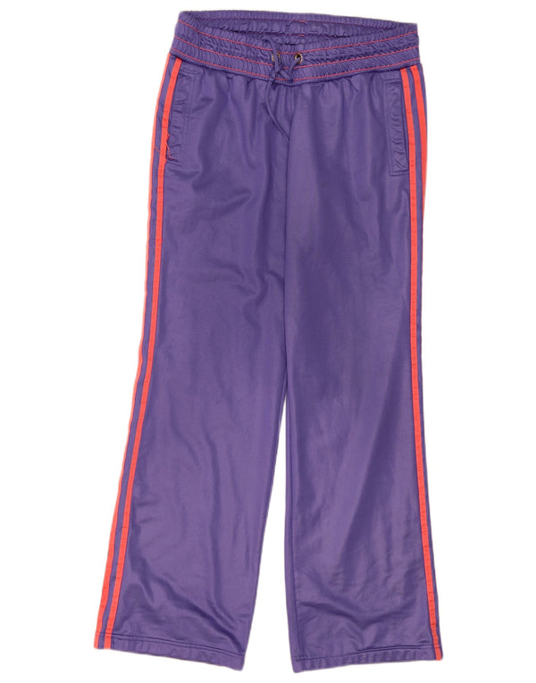 Adidas Womens Tracksuit Trousers UK 14 Medium Purple Polyester