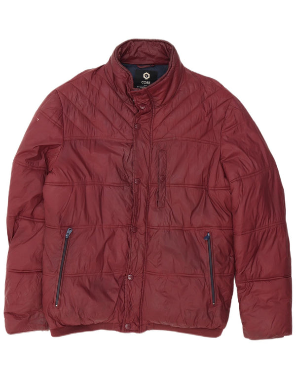 Jack & Jones Herre Core Polstret Jakke UK 42 XL Burgundy
