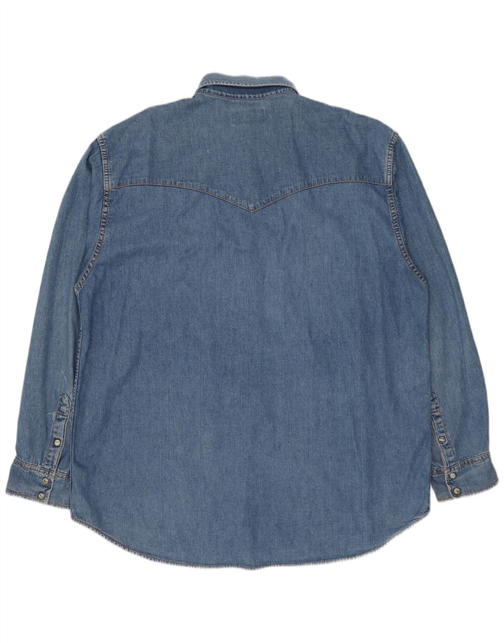 Lee Herre Denim Shirt XL Blå Bomuld