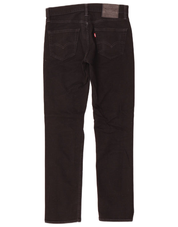 Levi's Slim Jeans til mænd W30 L32 sort bomuld