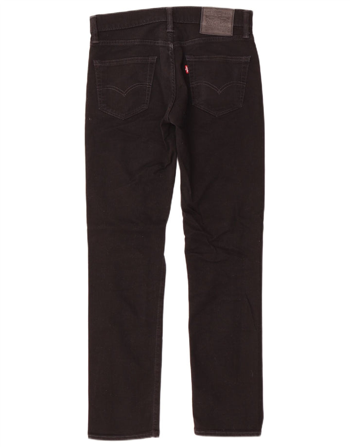 Levi's Slim Jeans til mænd W30 L32 sort bomuld