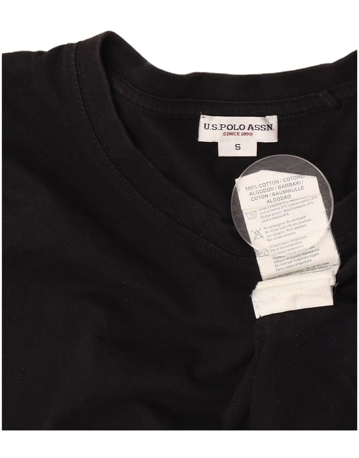 U.S. Polo Assn. Herre T-shirt Top Lille sort bomuld