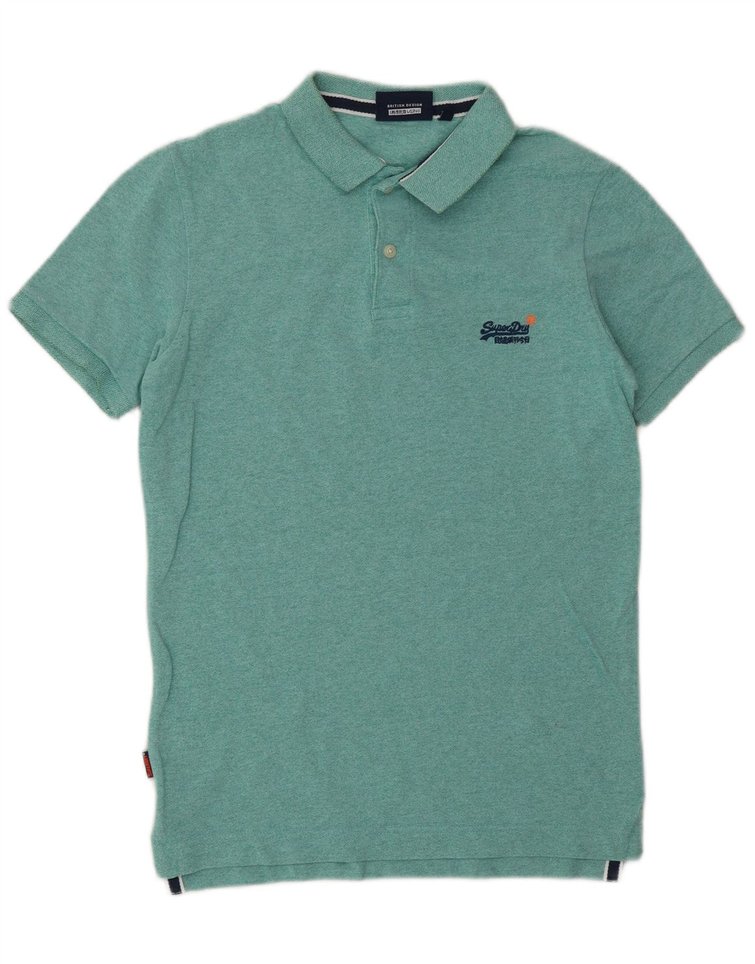 SUPERDRY Polo Shirt til mænd Lille grøn bomuld