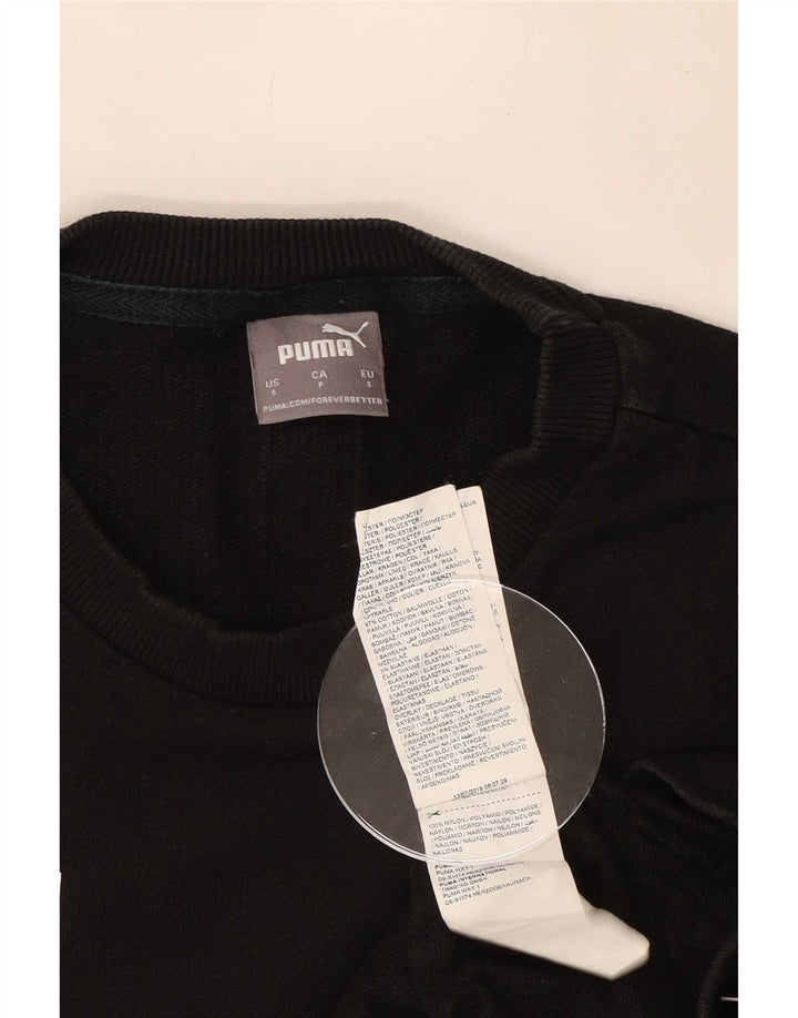 Puma Herre Grafisk Sweatshirt Jumper Lille sort bomuld