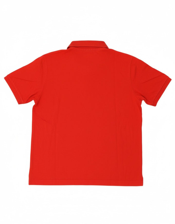 SERGIO TACCHINI Mens Milano Polo Shirt IT 50 Medium Red Cotton