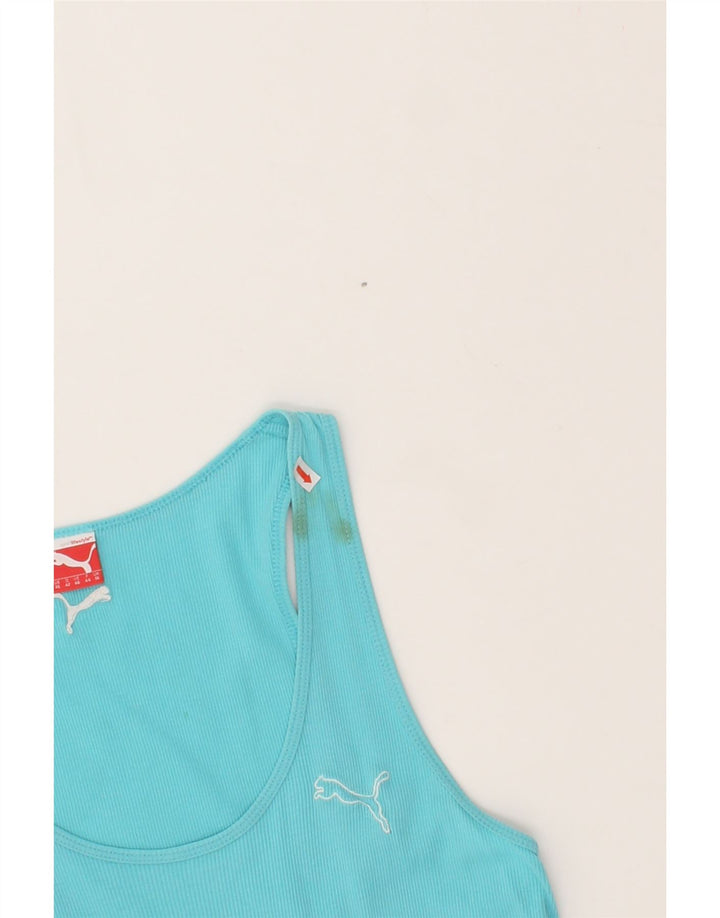 PUMA Womens Vest Top UK 16 Large  Blue Vintage Puma and Second-Hand Puma from Messina Hembry 