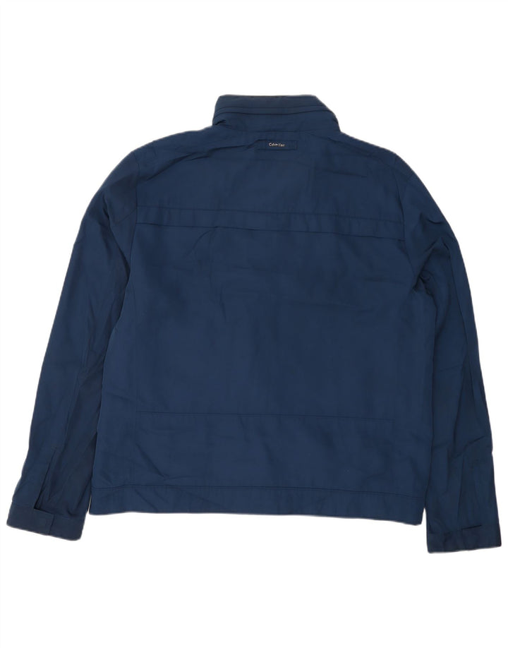 Calvin Klein Herre Bomber Jacket UK 42 XL Navy Blue Polyester